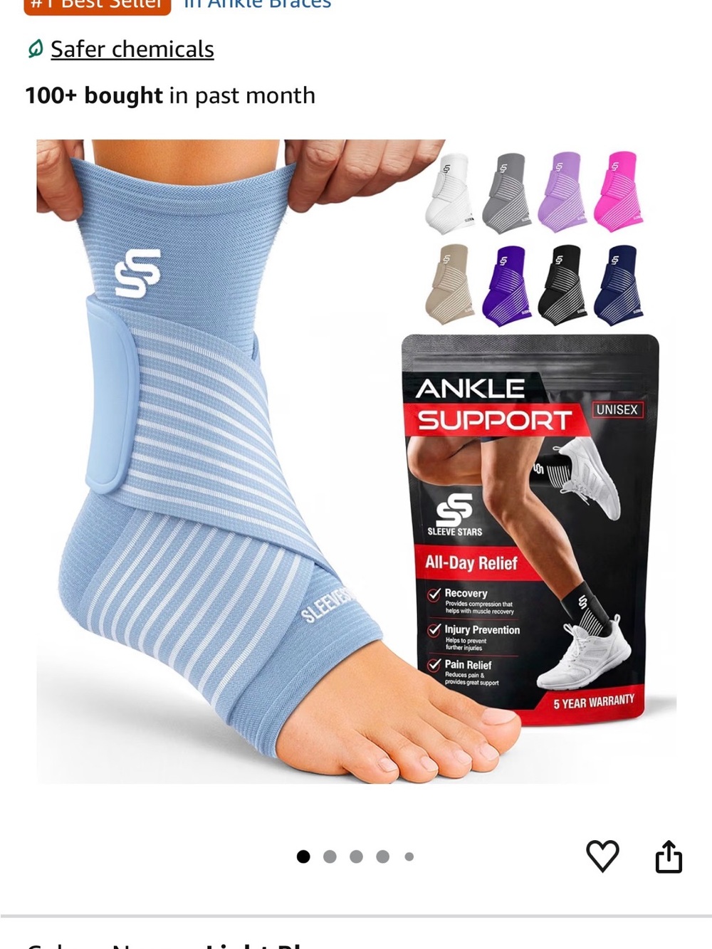 Ankle Sleeve/Brace (OS - Unisex) NEW